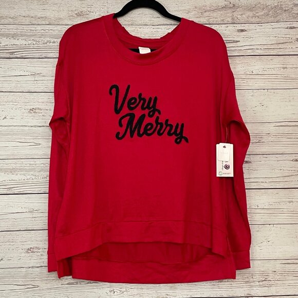 Secret Treasures Sweaters - Secret Treasures NWT "Very Merry" lightweight Sweater Size L